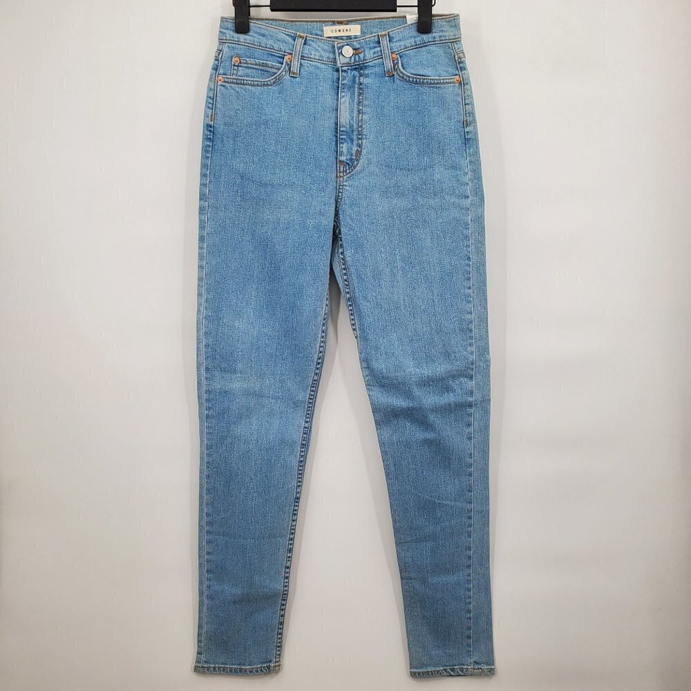 Comune Seattle Jeans Revival Fit Skinny Hi-Rise Stretch 27 Womens NWOT Blue